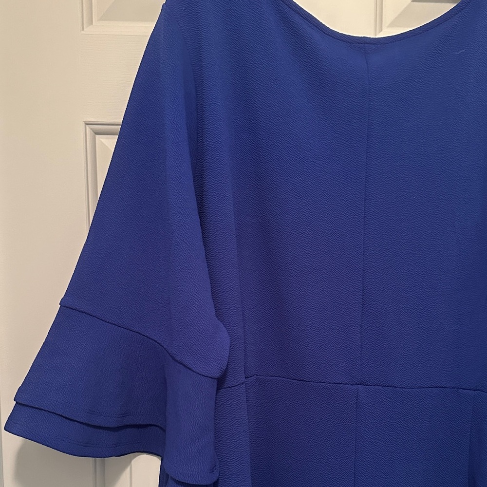 Avenue Royal Blue Textured Top - Picture 4 of 4